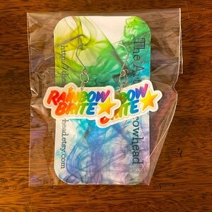 Brand New Hand Made Rainbow Brite Earrings